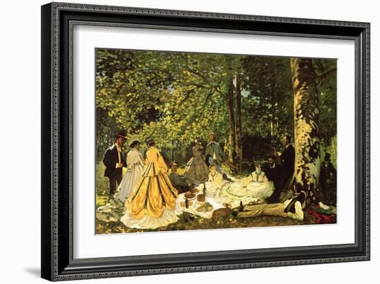 Luncheon on the Grass-Claude Monet-Framed Art Print