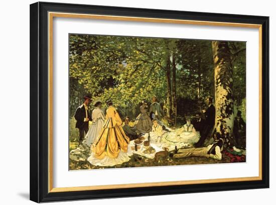 Luncheon on the Grass-Claude Monet-Framed Art Print