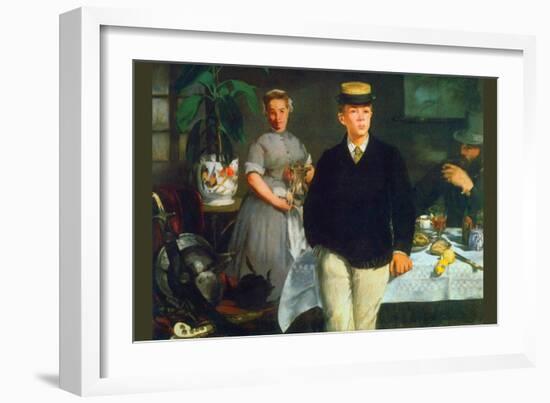 Luncheon-Edouard Manet-Framed Art Print