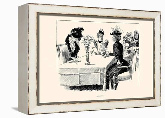 Luncheon-Charles Dana Gibson-Framed Stretched Canvas