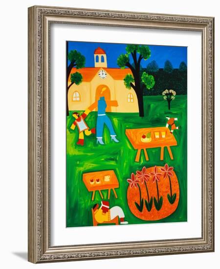 Lunchtime, 2001,(oil on linen)-Cristina Rodriguez-Framed Giclee Print