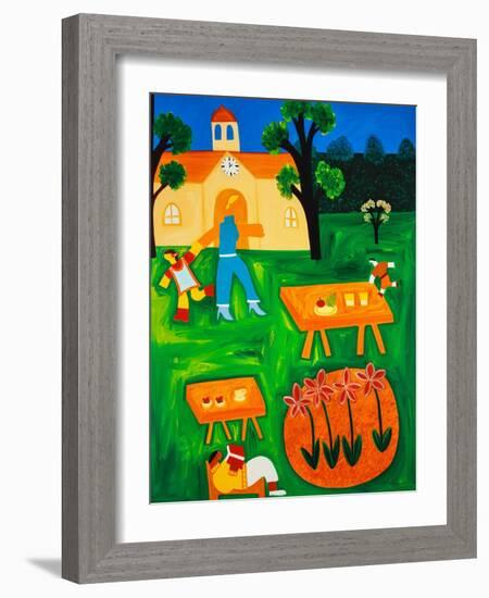 Lunchtime, 2001,(oil on linen)-Cristina Rodriguez-Framed Giclee Print