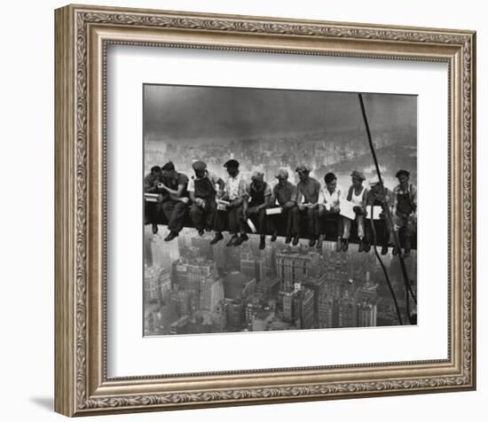 Lunchtime Atop a Skyscraper NYC-Charles C^ Ebbets-Framed Art Print