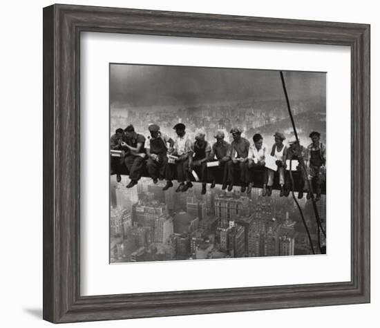 Lunchtime Atop a Skyscraper NYC-Charles C^ Ebbets-Framed Art Print