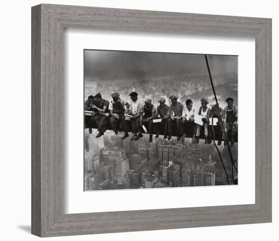 Lunchtime Atop a Skyscraper NYC-Charles C^ Ebbets-Framed Art Print