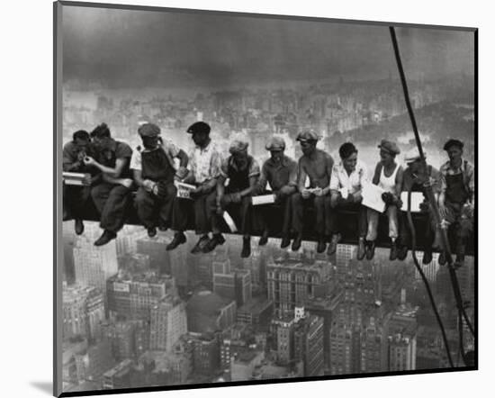 Lunchtime Atop a Skyscraper NYC-Charles C^ Ebbets-Mounted Art Print