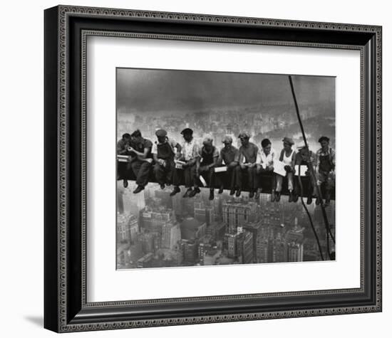 Lunchtime Atop a Skyscraper NYC-Charles C^ Ebbets-Framed Art Print