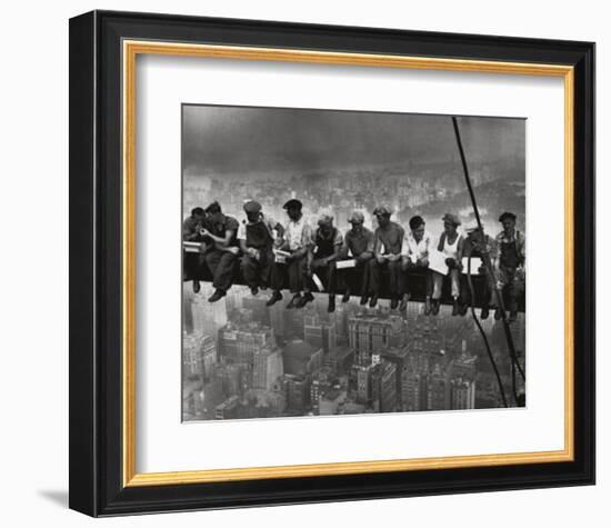 Lunchtime Atop a Skyscraper NYC-Charles C^ Ebbets-Framed Art Print