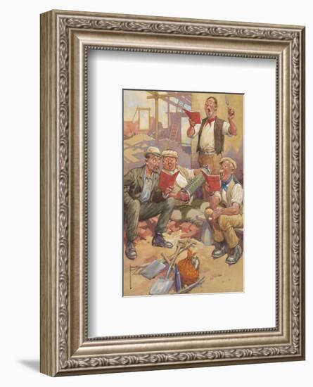 Lunchtime Rehearsal-Lawson Wood-Framed Premium Giclee Print