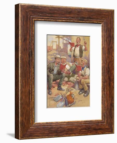 Lunchtime Rehearsal-Lawson Wood-Framed Premium Giclee Print