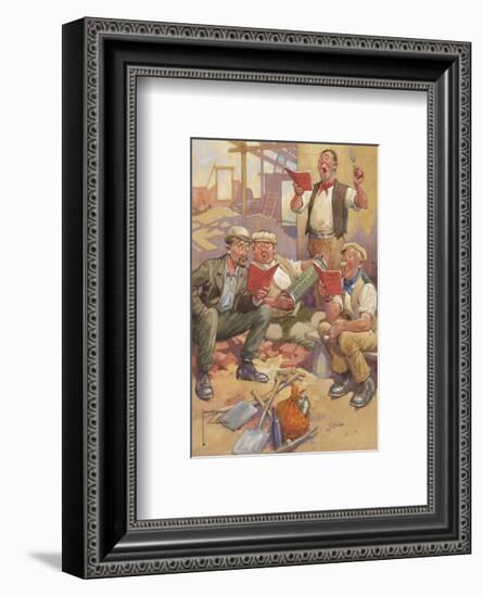 Lunchtime Rehearsal-Lawson Wood-Framed Premium Giclee Print