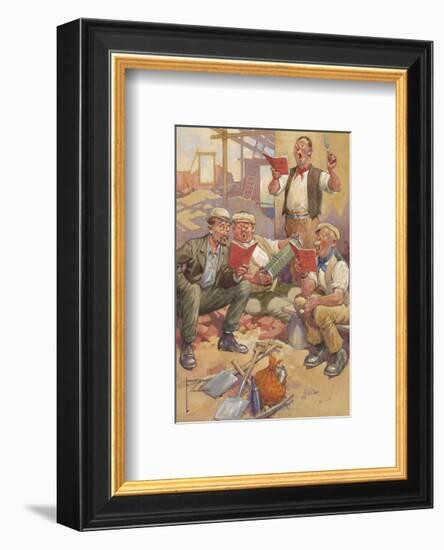 Lunchtime Rehearsal-Lawson Wood-Framed Premium Giclee Print