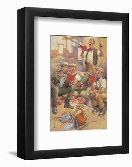 Lunchtime Rehearsal-Lawson Wood-Framed Premium Giclee Print