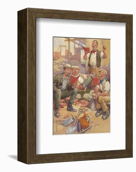 Lunchtime Rehearsal-Lawson Wood-Framed Premium Giclee Print