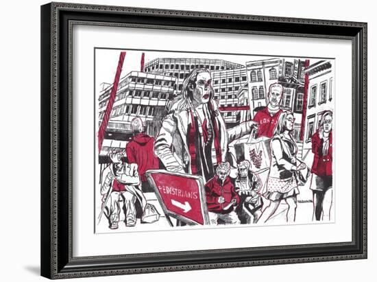 Lunchtime SE1, 2014-Matt Bannister-Framed Giclee Print