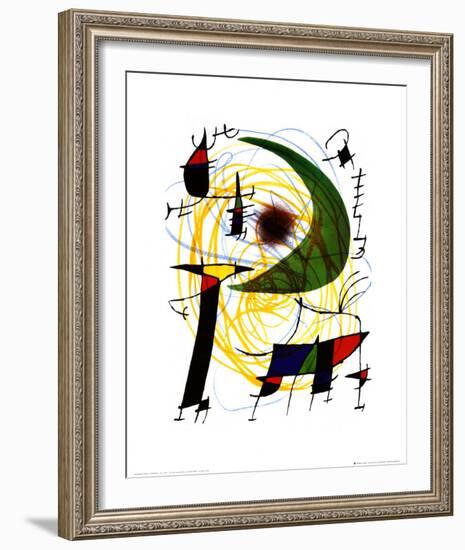 Lune Verte-Joan Miro-Framed Art Print