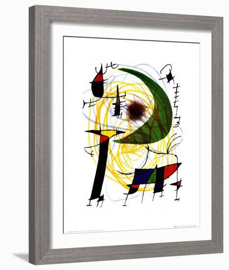 Lune Verte-Joan Miro-Framed Art Print