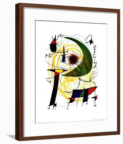 Lune Verte-Joan Miro-Framed Art Print