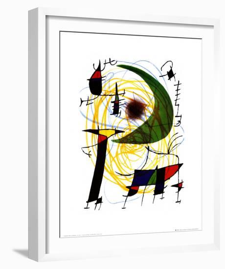 Lune Verte-Joan Miro-Framed Art Print