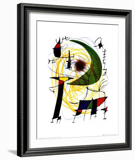 Lune Verte-Joan Miro-Framed Art Print