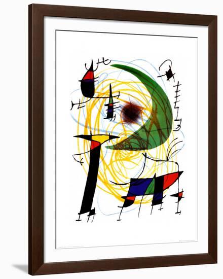 Lune Verte-Joan Miro-Framed Art Print