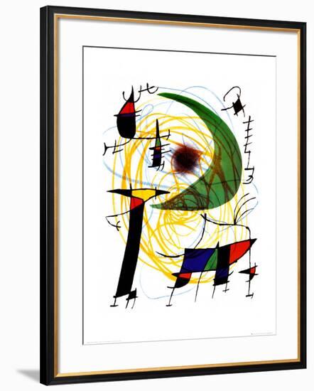 Lune Verte-Joan Miro-Framed Art Print