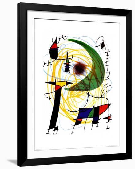 Lune Verte-Joan Miro-Framed Art Print