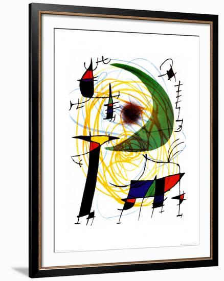 Lune Verte-Joan Miro-Framed Art Print