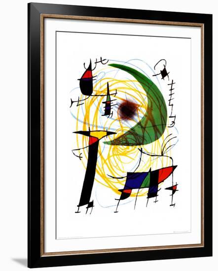 Lune Verte-Joan Miro-Framed Art Print