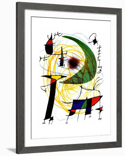 Lune Verte-Joan Miro-Framed Art Print