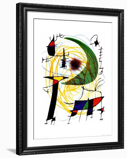 Lune Verte-Joan Miro-Framed Art Print