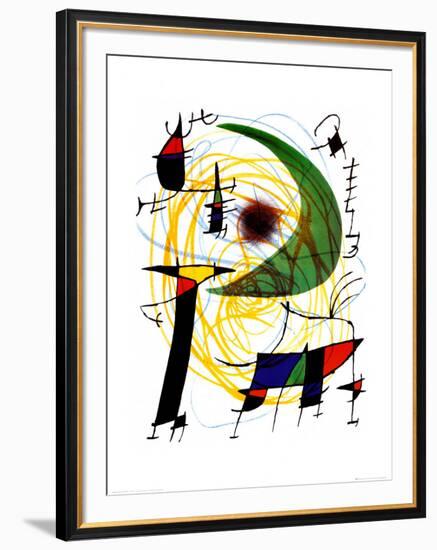 Lune Verte-Joan Miro-Framed Art Print