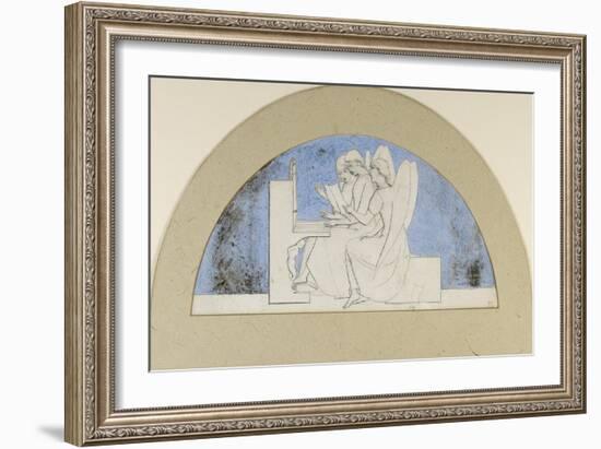 Lunette for Music-John Everett Millais-Framed Giclee Print