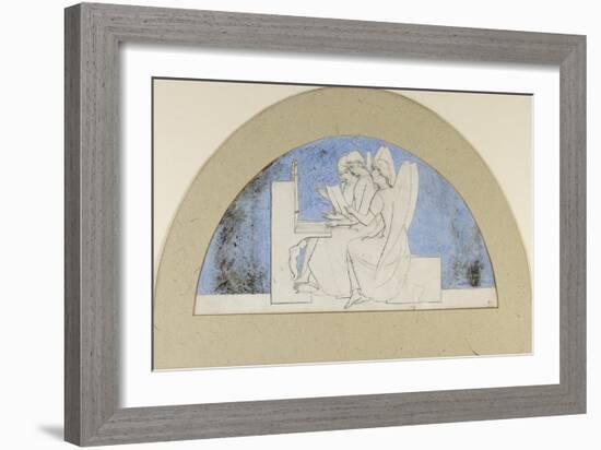 Lunette for Music-John Everett Millais-Framed Giclee Print