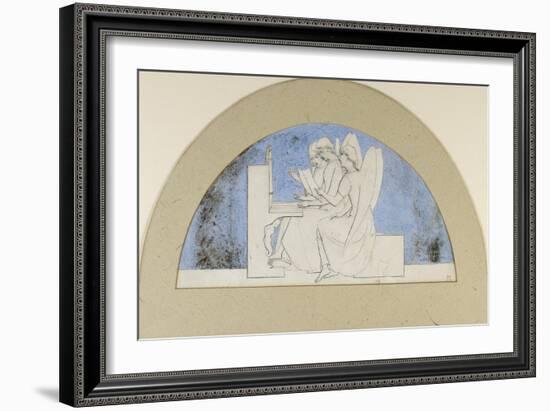 Lunette for Music-John Everett Millais-Framed Giclee Print