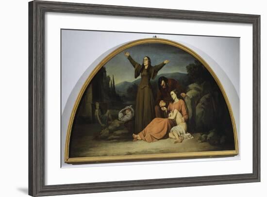 Lunette of Famine-Silvestro Lega-Framed Giclee Print