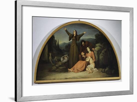 Lunette of Famine-Silvestro Lega-Framed Giclee Print