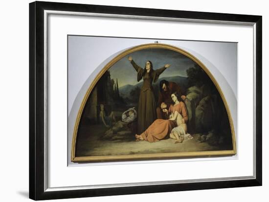 Lunette of Famine-Silvestro Lega-Framed Giclee Print