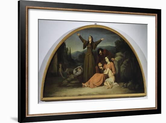 Lunette of Famine-Silvestro Lega-Framed Giclee Print