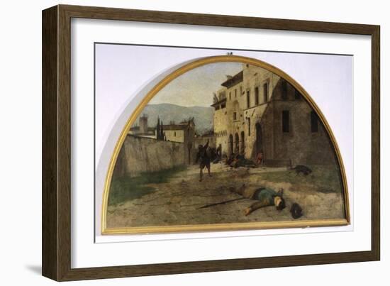 Lunette of War-Silvestro Lega-Framed Giclee Print