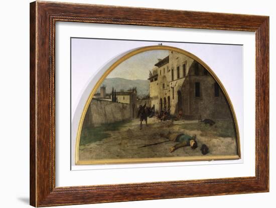 Lunette of War-Silvestro Lega-Framed Giclee Print