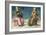 Lunette with Prudence and Justice-Pietro Perugino-Framed Giclee Print