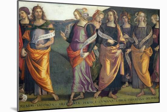 Lunette with Sibyls and Prophets-Pietro Perugino-Mounted Giclee Print