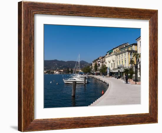 Lungolago Zanardelli, Salo, Lake Garda, Lombardy, Italian Lakes, Italy, Europe-Sergio Pitamitz-Framed Photographic Print