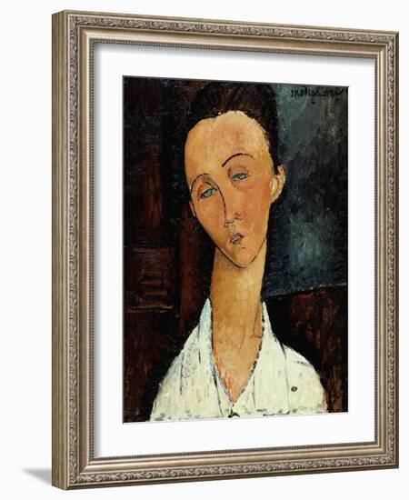 Lunia Czechowska, circa 1917-18-Amedeo Modigliani-Framed Giclee Print