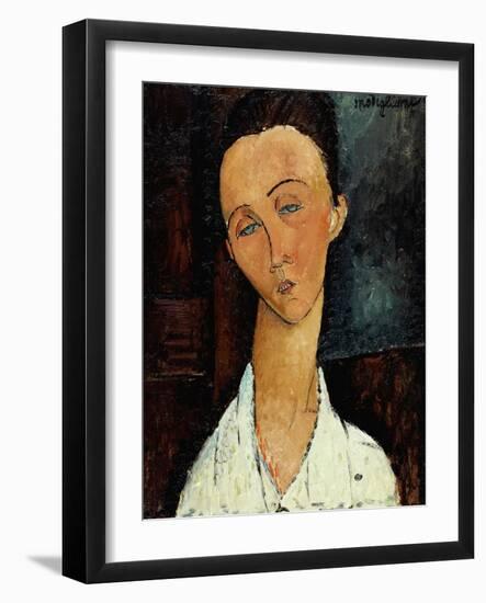 Lunia Czechowska, circa 1917-18-Amedeo Modigliani-Framed Giclee Print