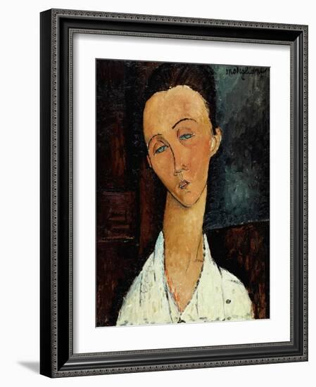 Lunia Czechowska, circa 1917-18-Amedeo Modigliani-Framed Giclee Print