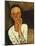 Lunia Czechowska (with Hand on the Right Cheek)-Amedeo Modigliani-Mounted Giclee Print