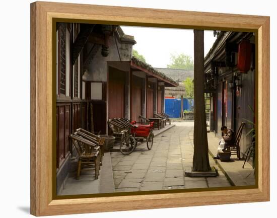 Luodai Ancient Town, Chengdu, Sichuan Province, China, Asia-Simon Montgomery-Framed Premier Image Canvas