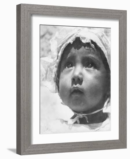 Lupe Rivera Marin, First Daughter of Diego Rivera and Lupe Marin, Mexico City, 1924-Tina Modotti-Framed Photographic Print